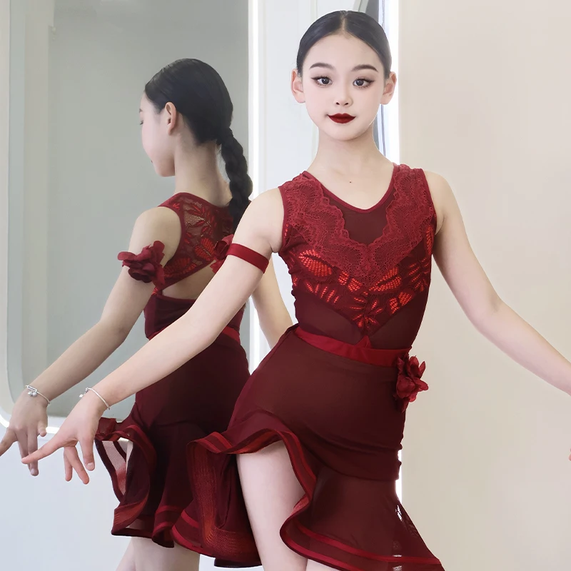 ที่กําหนดเองผู้หญิงผู้ใหญ่เต้นรําละตินเครื่องแต่งกายหญิงฝึกเด็กขั้นสูงชุดเต้นรําละตินชุดกระโปรง faldas