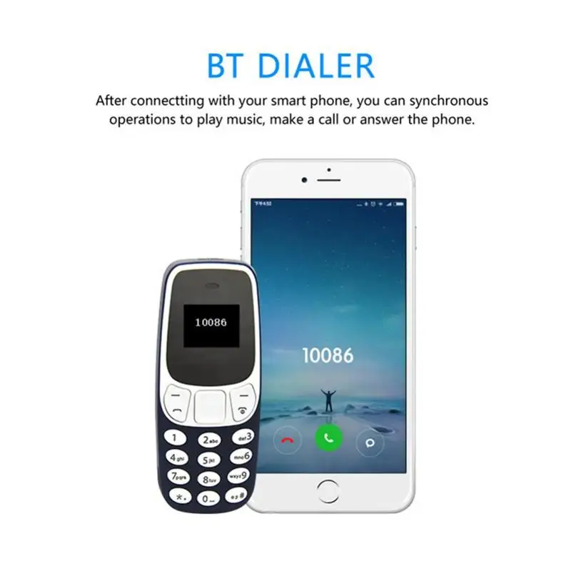 L8star BM10 Mini Mobile Phone Dual Sim Card With Mp3 Player Fm Unlock Cellphone Voice Change Dialing GSM Earphone