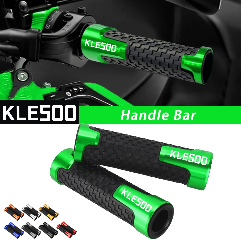 

Motorcycle 7/8" 22MM Non-slip Handle Bar Grip Rubber Handlebar Grips FOR KAWASAKI KLE500 KLE 500 1991-2007 2006 2005 2004 2003