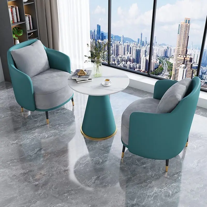 

Business reception sofa coffee table combination hotel lobby light luxury leisure light luxury hotel rest area negotiation