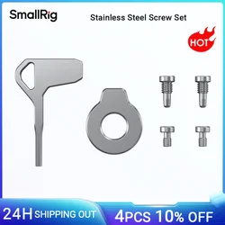 SmallRig Stainless Steel Screw Set with Screwdrivers Includes 2 M3x5 Screws And 2 M4 Screws for Cage, L bracket, Handle -4385