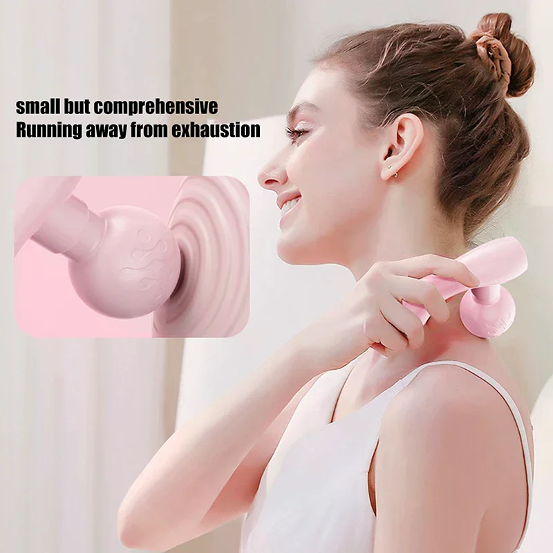 Mini Fascia Tool Vibrating Fast Rechargeable Dual Head Both Portable Muscle Relaxation Full Body Universal Massage Artifact