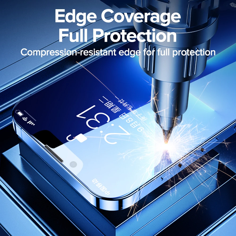 Joyroom 2PCS 9H Tempered Glass For iPhone 13 Pro Max 12 11 X XR XS 7 8 8P Max Full Cover Ultra-HD Screen Protector for iPhone 13