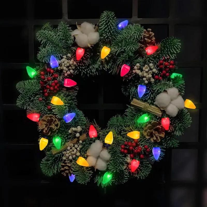 

TFTP-светодиодные гирлянды, разноцветные для Рождества, свадьбы, фестиваля, украшения, деревья, карнизы для внутреннего и наружного использования