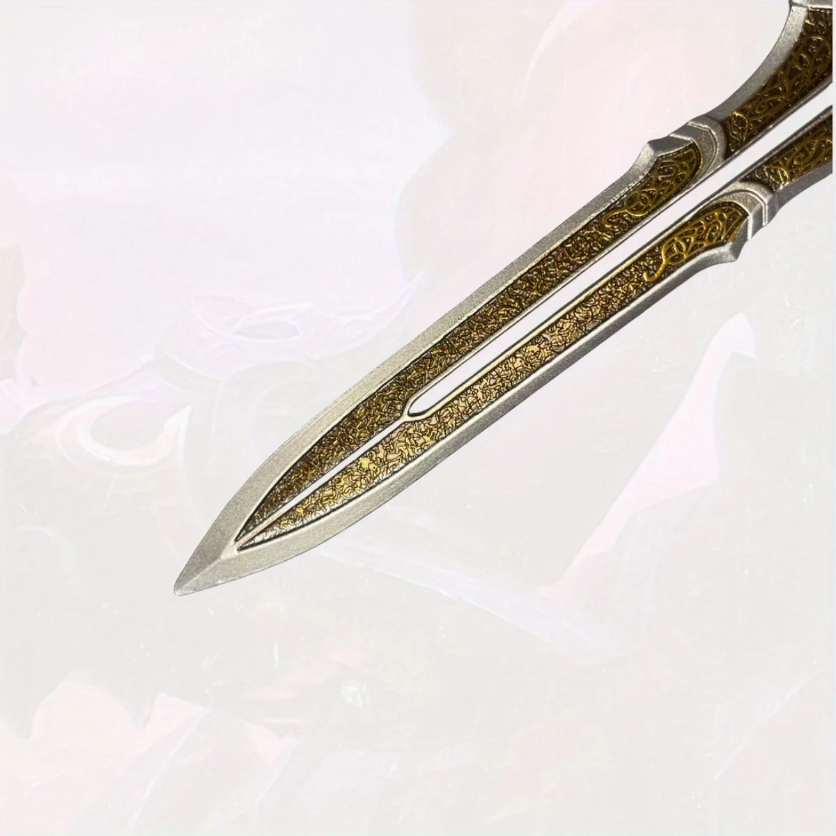 8.6인치 갓 오브 워 크레토스 메탈 카타나 검 오리지널 사무라이 세이버 나이프 일본 카타나 세이버 코스프레 액세서리 소품 장난감