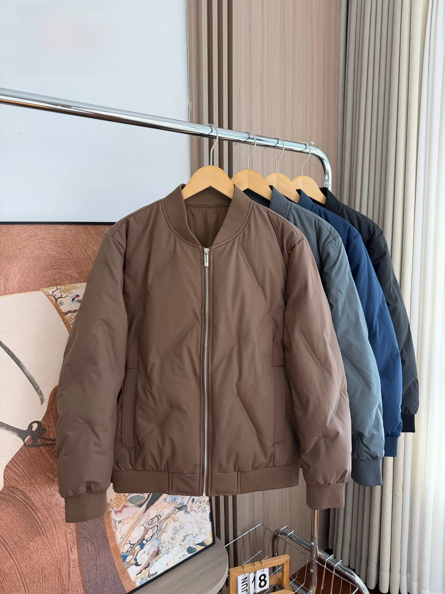 

Line Lightweight White Du down Jaet Men's Faion Urban Autumn Winter Retro Versatile Windproof Warm Coat