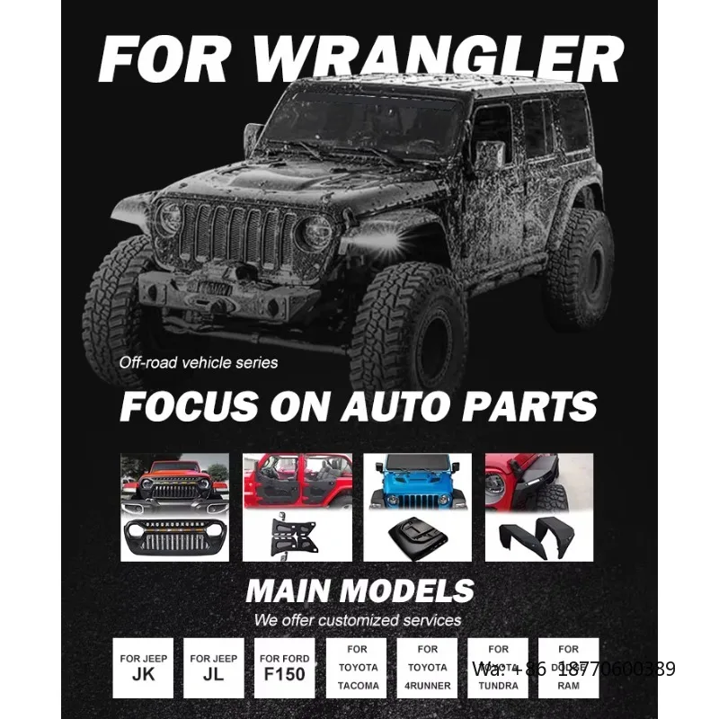 

Spedking High Quality Engine Bonnet Car Offroad 4x4 Auto Accessories Car Hood for Jeep Wrangler JL 2018+