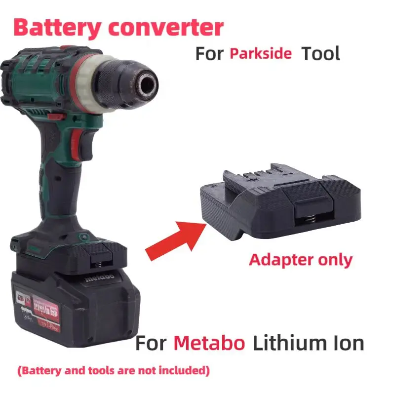 

Адаптер для Metabo 20 В ( 625367000 , 625368000 , 321000480 , 321000550 , 625459000 , BS18 LT, SB18 LT) для инструмента PARKSIDE (только адаптер)