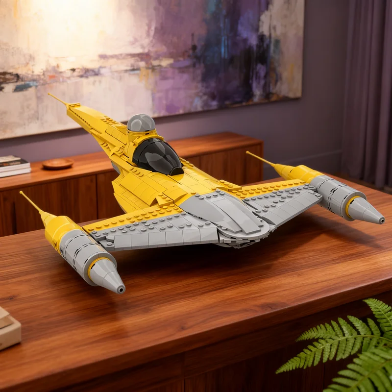 1049pcs MOC Custom UCS N Starfighter Space Battle Ultimate Collector Galaxy SciFi Model Building Blocks Construction Toy Gift