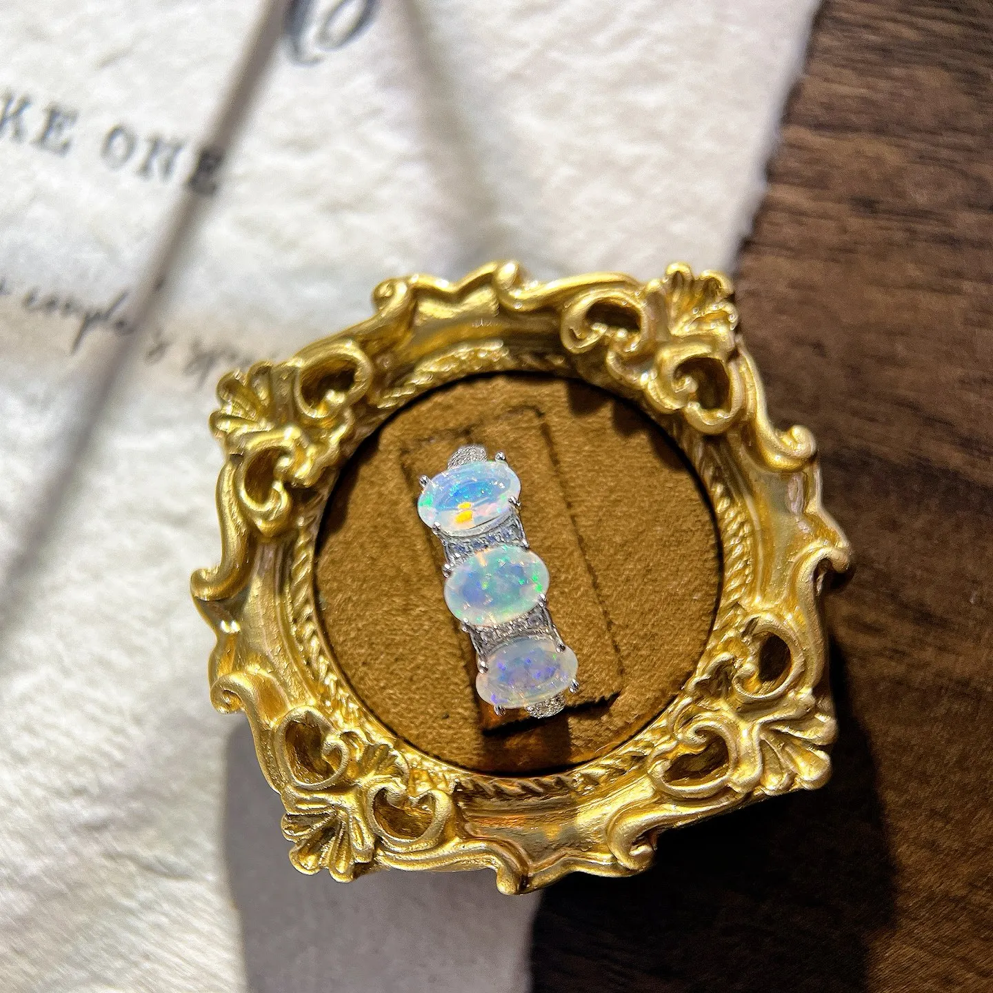 

HT26 Твердые кольца из стерлингового серебра 925 пробы с натуральным опалом 1,39 карата для мужчин и женщин, классические кольца