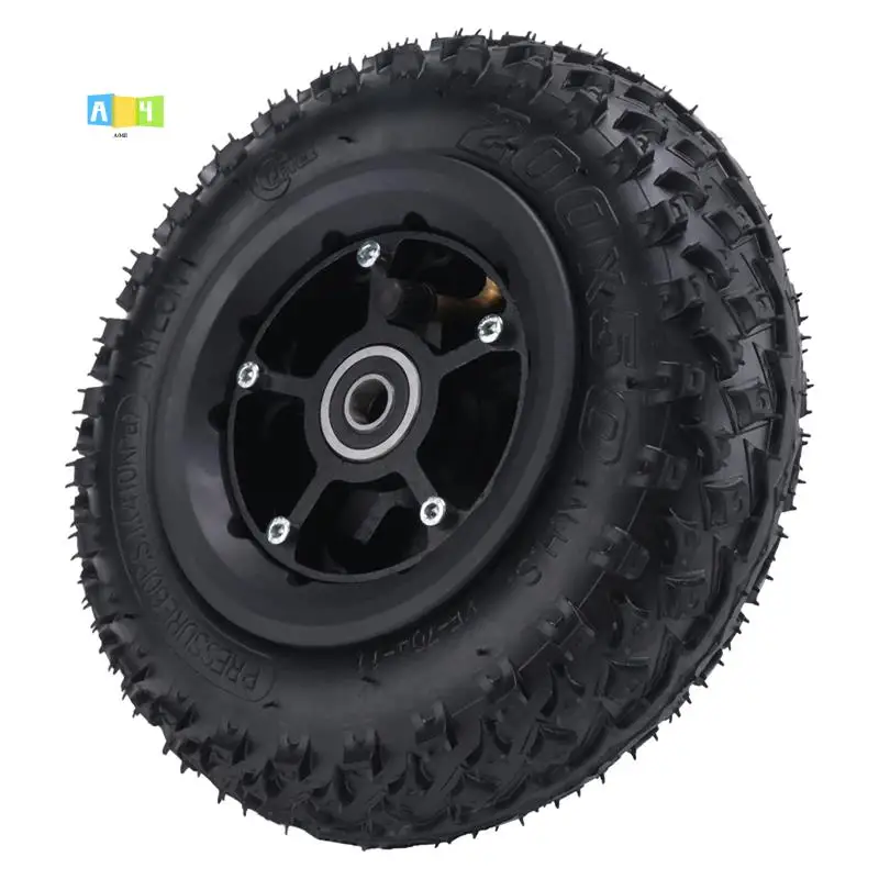 

A04E-Rear Wheel 8 Inch 200X50 Pneumatic Tires For Electric Skateboard Damping Cross Country Skateboard Tubeless Tyre Parts