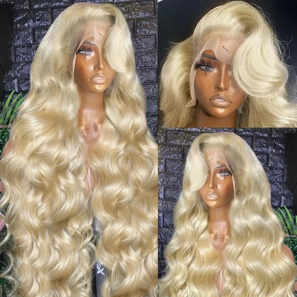 Body Wave 613 Kleur Honingblonde Pretokkelde Remy Brazilian Real Human Hair 30 34 Inch 13X4 13X6 Lace Pruik Voor Mooie Zwarte Vrouwen