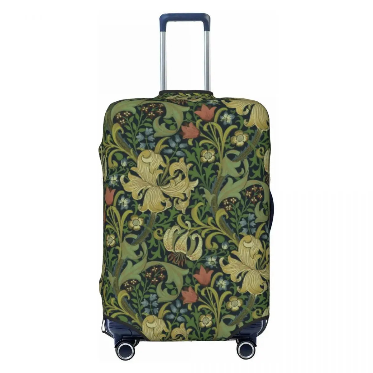 

Изготовленный на заказ чехол для чемодана компании William Morris, пыленепроницаемый, с цветочным текстильным узором, защитные чехлы для багажа 18-32 дюймов