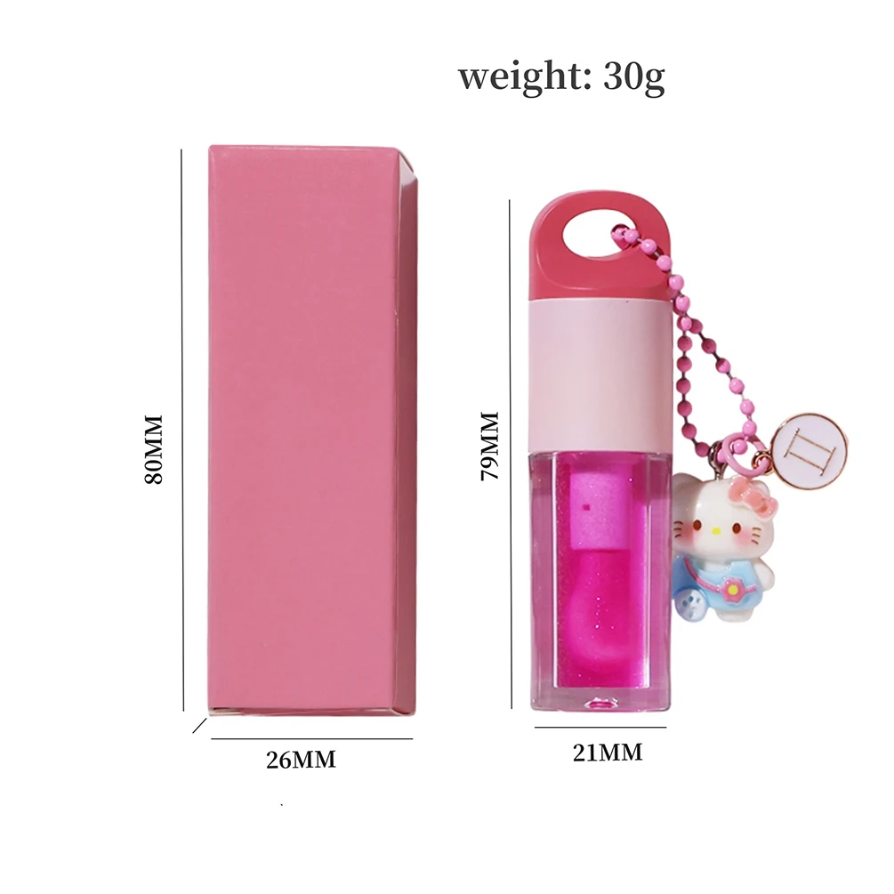 Aceite labial de 12 colores, etiqueta privada, colgante de constelación, logotipo personalizado, venta al por mayor, maquillaje nutritivo hidratante antiadherente sin crueldad