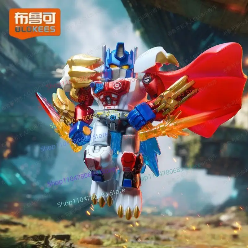 BLOKEES Bouwblok Man Transformers Star Edition Serie 7 Optimus Prime Actiefiguur Assemblagemodel Ornament Anime Speelgoed Cadeau
