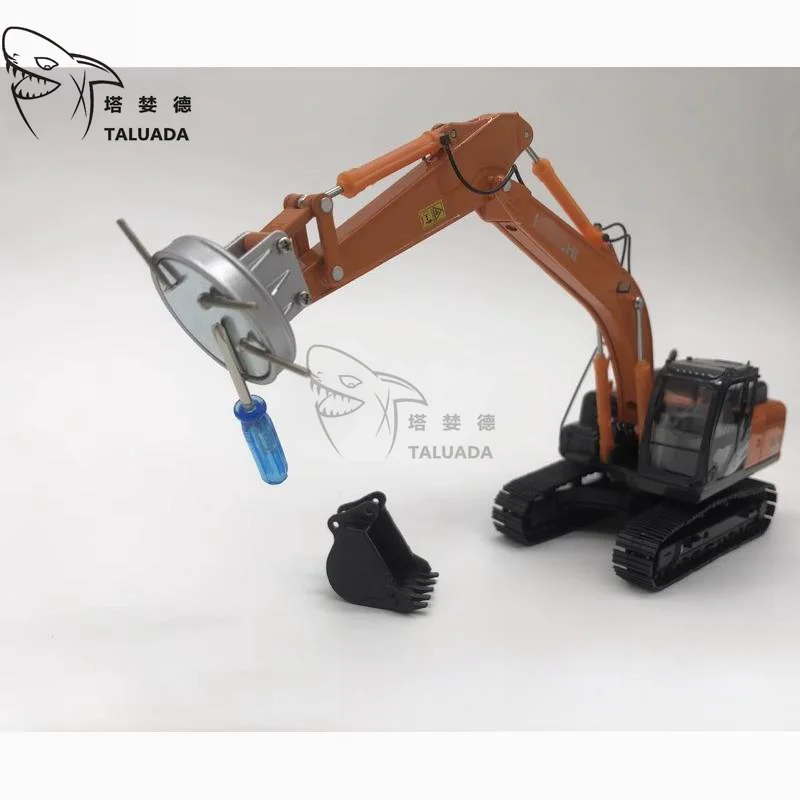 For HITACHI Excavator Magnet Grapple Model ZX200-5A ZX210-5 ZX250-5 Alloy 1:50 Scale