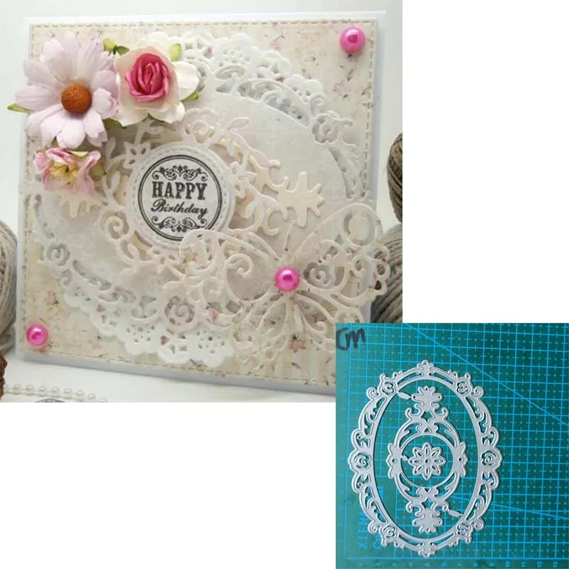 Framework Background Metal Cutting Dies for Scrapbooking