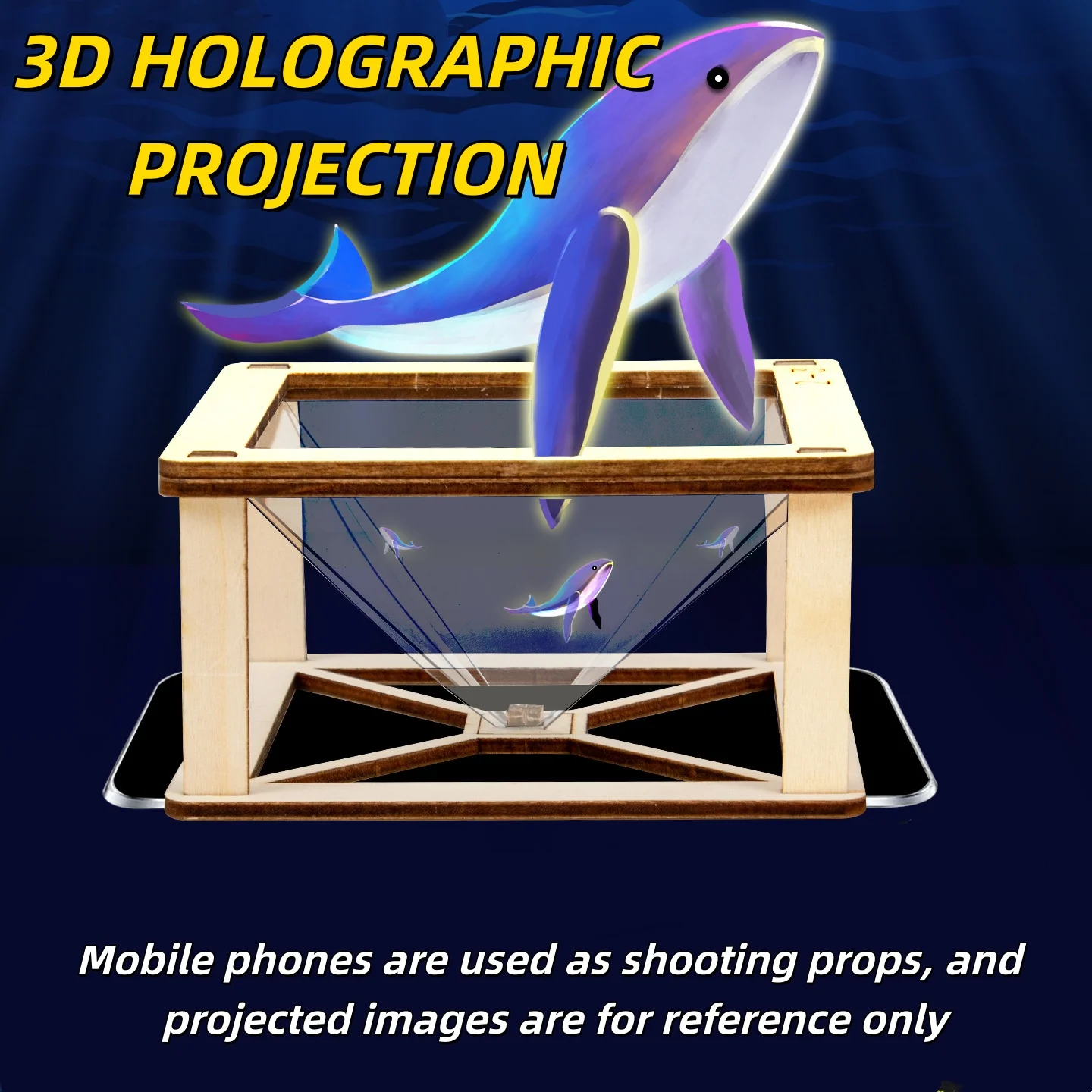 DIY 3D Holographischer Projektor Bausatz Physik Wissenschaftsexperiment Handgemachtes Puzzle STEM-Materialien Kleine Erfindung Hobby-Geschenk für Erwachsene