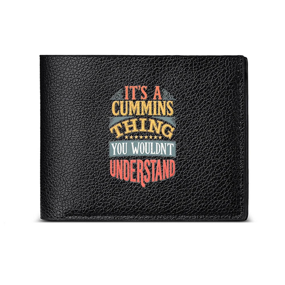 Its A Cummins Thing You Wouldnt Understand Men's Wallet Bold Statement Design Casual Business Style Modern Fashion Look