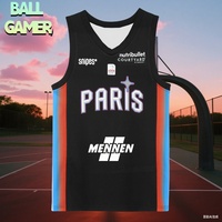 BALL GAMER New Arrivals Paris Home Basketball Jerseys 3D Printed Adult's Breathable Motor Vest Outdoor Quick Drying Sport Vest