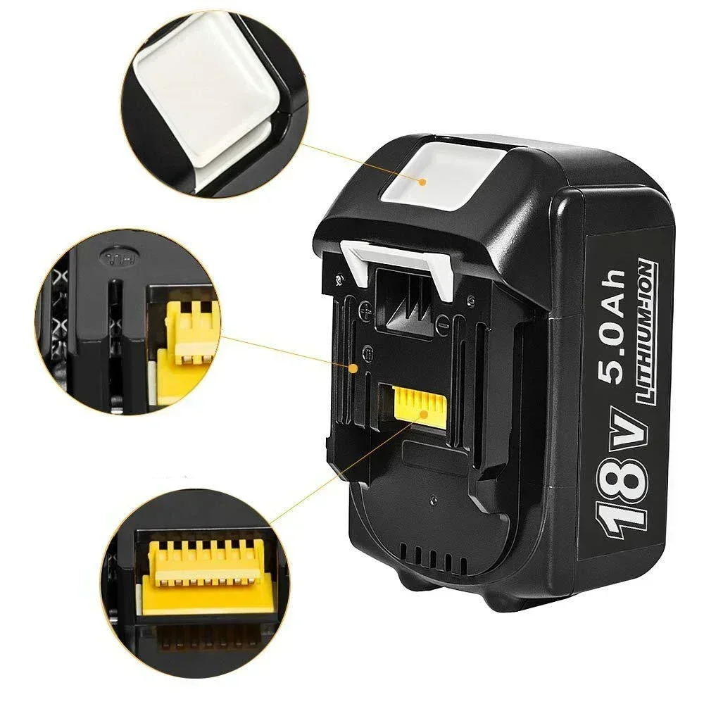 for Makita 18V Battery 6Ah 18650 Lithium ion Replacement BL1860B BL1860 BL1850 Rechargeable Power Tool Battery DDF486 DF488