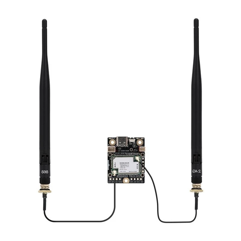 AB33-Wisblock Meshtastic Node Kit + RAK11310 Wisblock Core RP2040 Sensors With Antenna