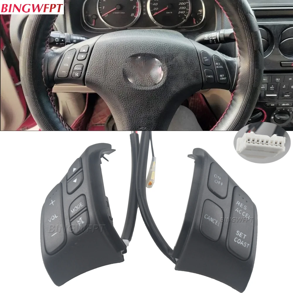 

Steering Wheel Volume Sound Button For Old Mazda 5 Mazda 6GG Button Switch 2003-2009 BP4K-66-4M0A C235-66-4M0 G22C-66-4M