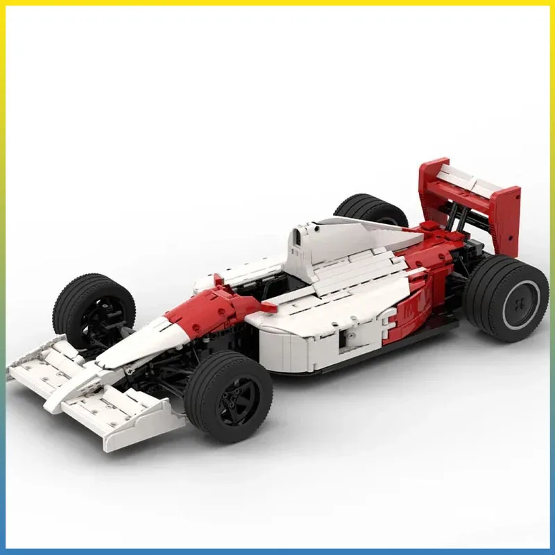 

Новый технический MOC-180921 F1 MP4/6 масштаб 1:8, модель гоночного автомобиля F1, комплект для строительства, блочные кирпичи для детей, игрушки, подарки на день рождения