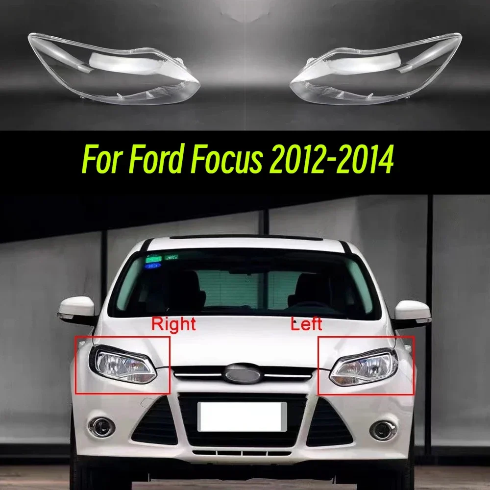 Для Ford Focus 2012-2014: Защитная крышка фары (левая/правая) из ПВХ, корпус фары из плексигласа, аксессуары для автомобиля