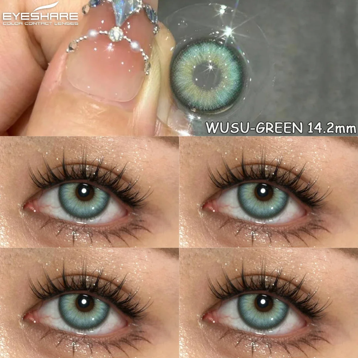 EYESHARE New Colored Contacts Lenses Brown Contacts Lenses Fashion Blue Gray Eye Lense Green Contact Lenses Yearly Beauty Pupils