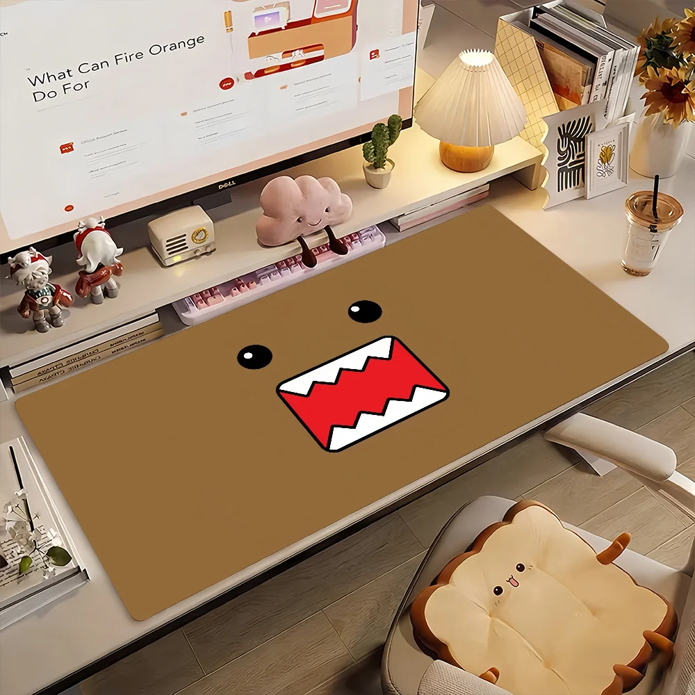 Cartoon D-Domo Kun Mauspad, rutschfeste Gummi-Gamer-Balance-Computermatte, Dekoration, Schreibtischunterlage, Laptop, Büro, groß