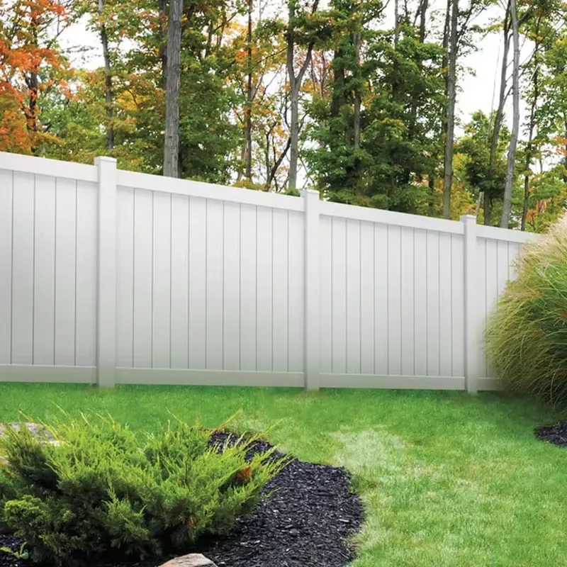 High Quality White PVC Vinyl Plastic Privacy Fence Heavy Weatherproof for Outdoor Yard Garden Backyard Boundary