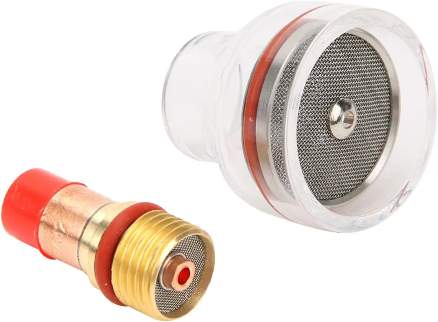 

Welding Torch Gas Lens Collet Glass Cup for WP-17/18/26, Arc Welding Torch Glass Cup Stubby Gas Lens Collet Body and Glass Cup