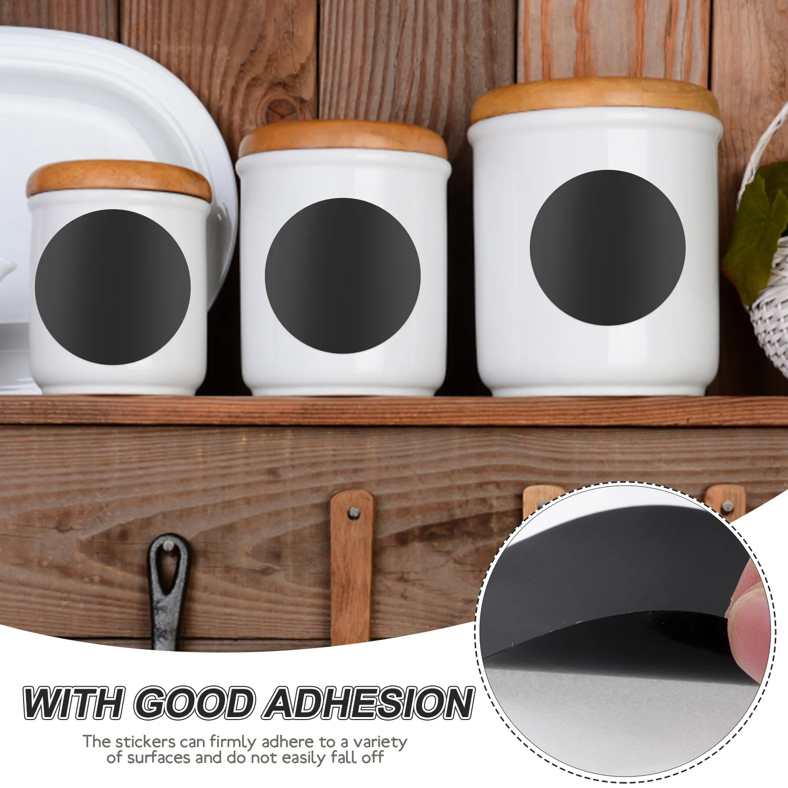 

Black Circle Stickers Writable Non Fading Adhesive Classified Storage Labels Mini Size Versatile Home ganization Name Tags