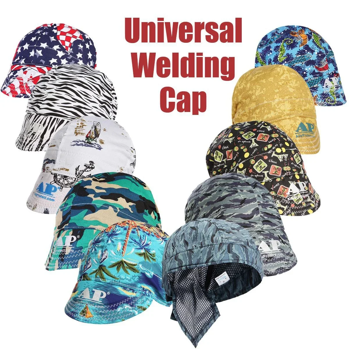 Elastic Welding Hat Sweat Absorption Welders  Protective  Cap Flame Resistant Head Full Protection Hoods