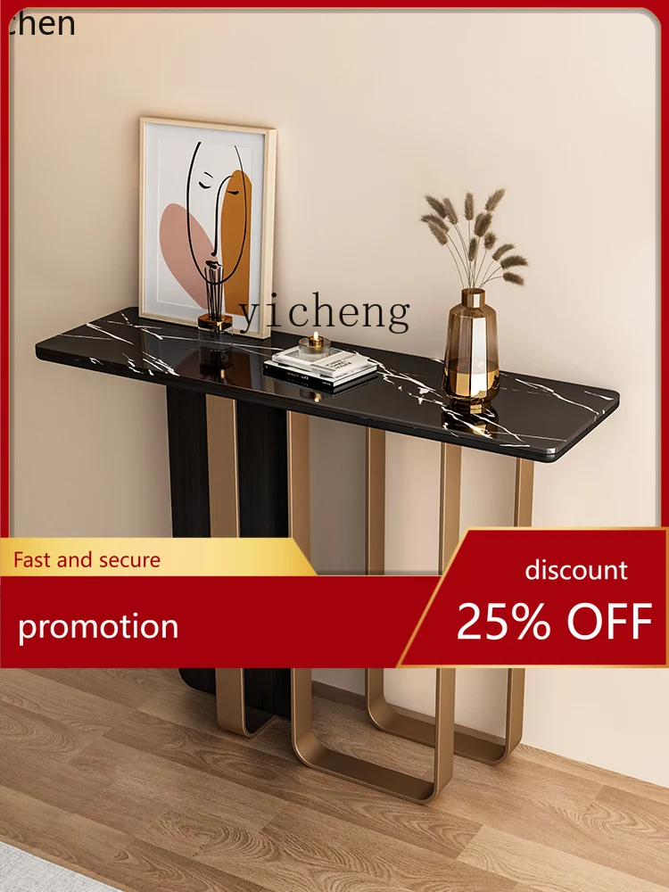 

YFY Mild Luxury Marble Console Door-to-Door Wall Console Tables Side View Sets