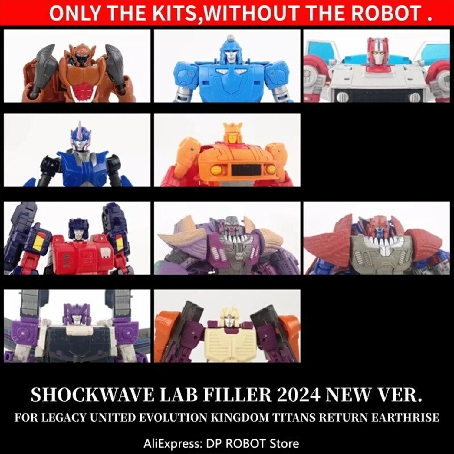 NEW Shockwave Lab Filler Upgrade Kit For LEGACY UNITED EVOLUTION KINGDOM