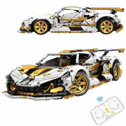 IN STOCK MOC Technical Apollo V12 Remote Control Sports Car Building Blocks Bricks Model DIY Toys for Boys Christmas Gift Set