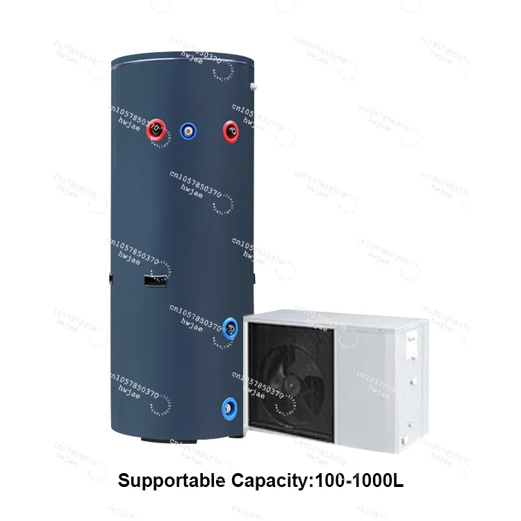 100 liters 200 ltr heat pump hot water heater factory central heating 3000W Water tank