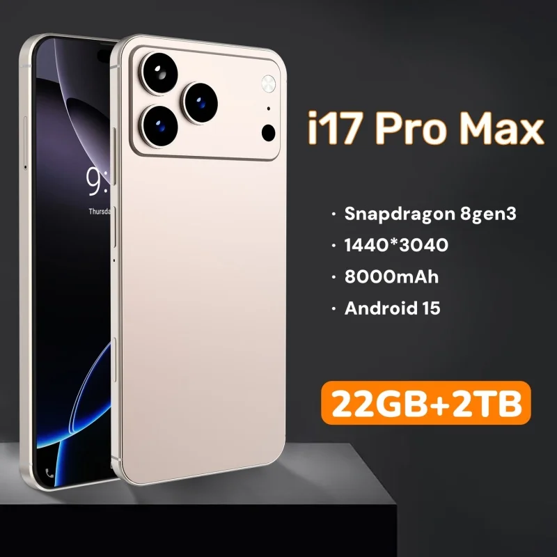 كمبيوتر لوحي i17 Pro 2026 أصلي 7.3 بوصة HD 4K أندرويد 14 22 جيجابايت + 2 تيرا بايت 8000 مللي أمبير بطارية 4G 5G بطاقة Sim مزدوجة WiFi GPS Google Tab #1
