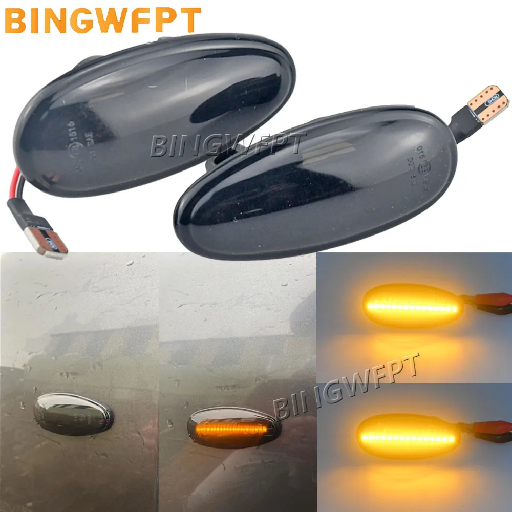 For Mitsubishi Delica Space Gear L400 VAN PA PB PC PD 1994 - 2001 Dynamic LED Indicator Side Marker Turn Signal Light Lamp