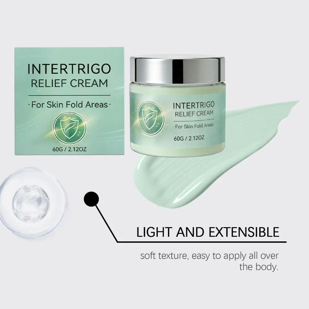 Intertrigo Creme zur Pflege von Hautfalten und gegen Reibungsbeschwerden hilft, gereizte Haut zu beruhigen, Reibung zu reduzieren, enthält Kollagen und Hyaluronsäure. – Detail 12
