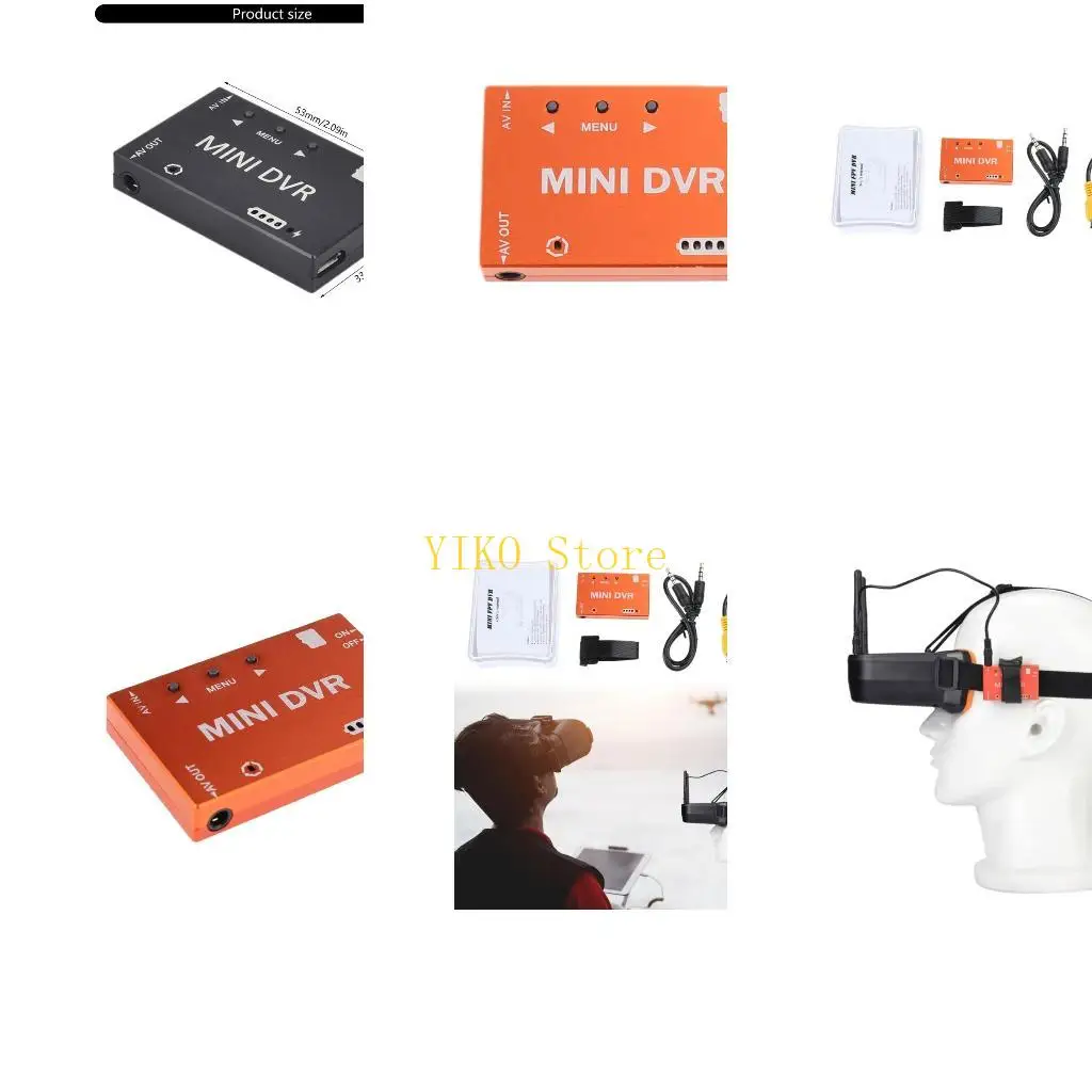 

K32C Mini FPV DVR Модуль Модуль Мини-модуль Встроенный аккумулятор 3,7 В 400 мАч Видеозвукозаписывающие устройства Квадрокоптеры