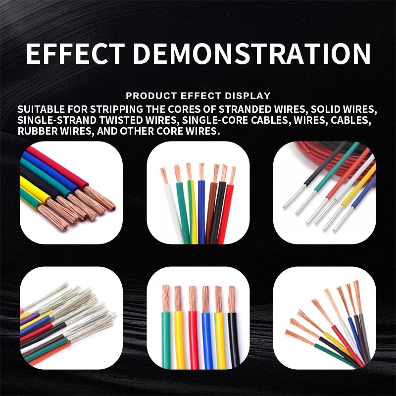 Portable Induction-Type Electric Wire Stripper Semi-Automatic Wire Harness Stripping for Multi-Strand Soft/Hard Wires and Teleph