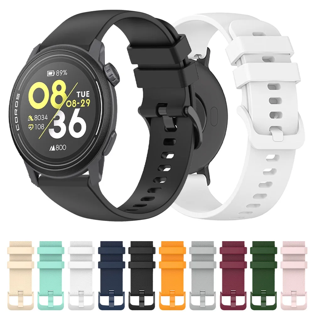 22 مللي متر 20 مللي متر سوار ساعة ذكية ل كوروس APEX 2 برو/PACE 3 PACE2 حزام سوار رياضي سيليكون حزام الساعات ل Apex 42 مللي متر 46 مللي متر كوريا
