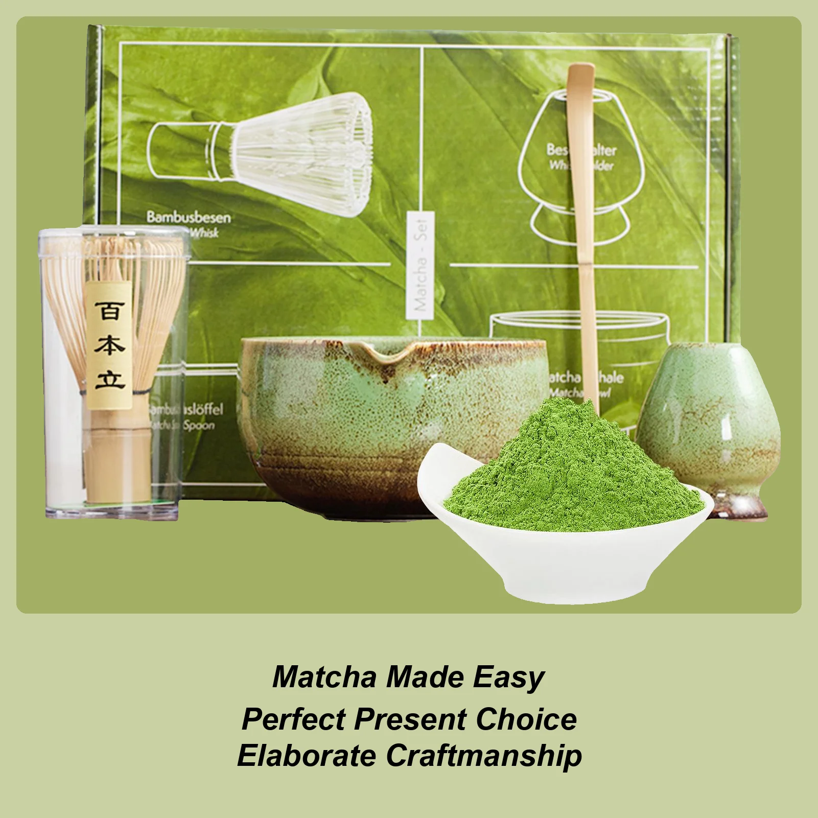 

Matcha Whisk Set Traditional Tea Ceremony Kit Set Of 4 Traditional Ceremonial Cooking Utensils For Men Christmas Girl Birthday