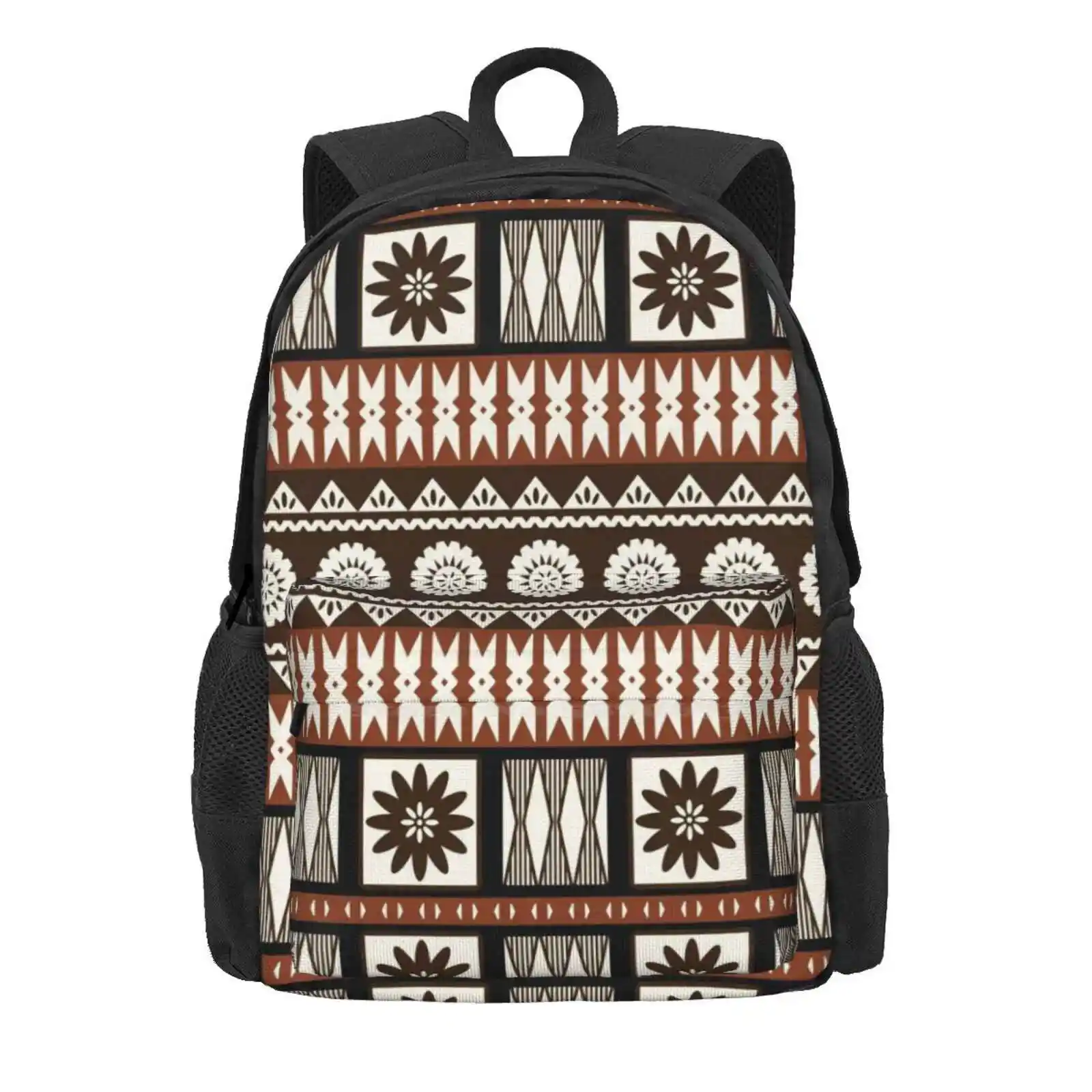 Fijian Masi-Tapa Hot Sale Backpack Fashion Bags Fijian Melanesian Pasifika Pacific Islands Fiji Islands Tribal Traditional