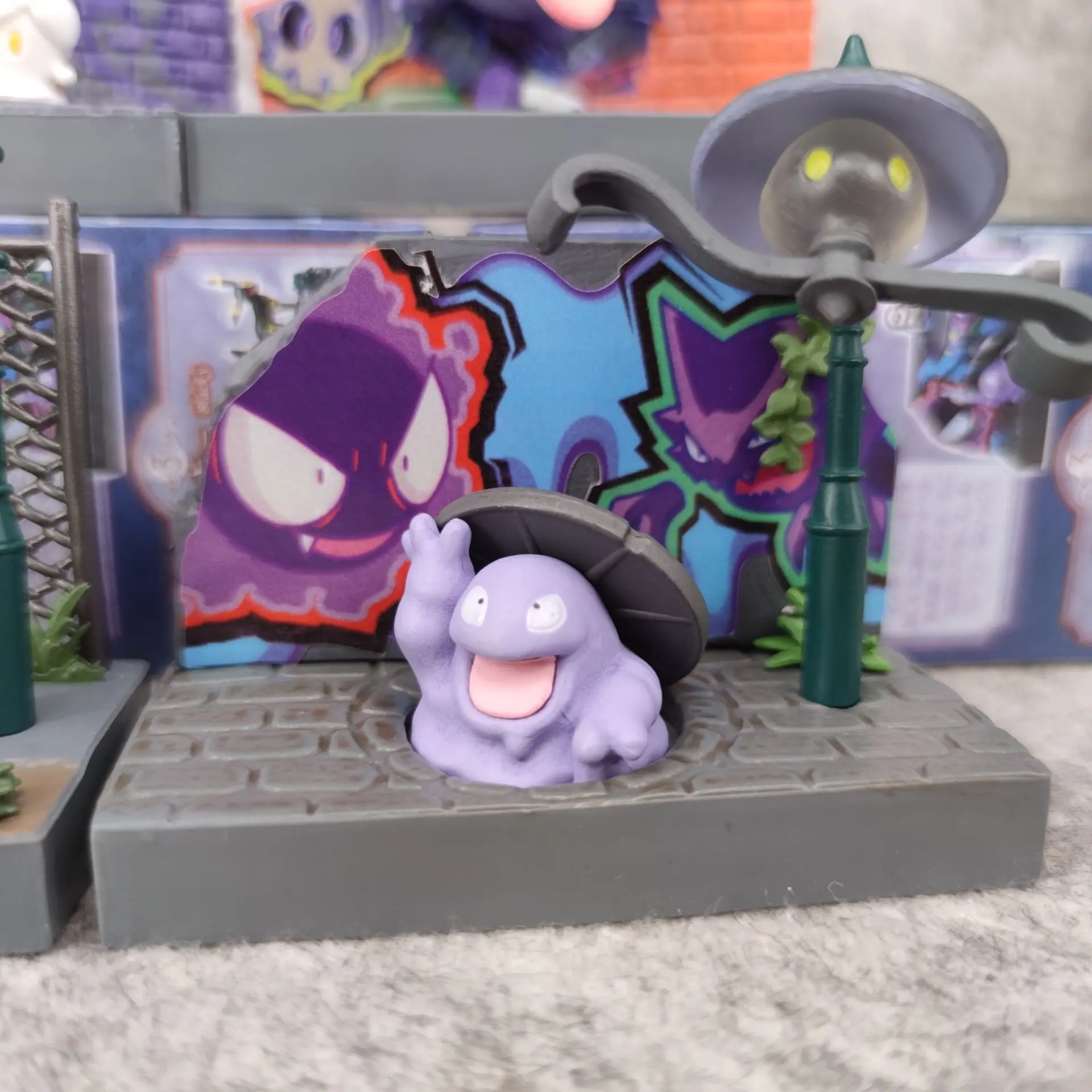 Jeu tendance ~ monstres et elfes de ville sombre, ornements de paysage miniatures de bureau, 6/ensemble, boîte aveugle attrape-bébé