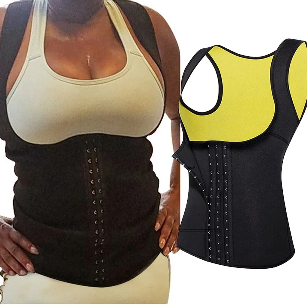 Sweat Waist Trainer Vest Slimming Corset for Weight Loss Body Shaper Sauna Suit Compression Shirt Belly Girdle Tops Shapewear