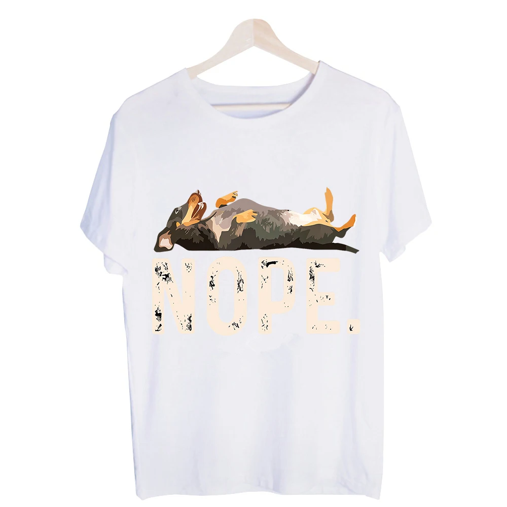 Men's Dachshund Dog Graphic Tee, Short Sleeve Crew Neck T-Shirt with Slogan Print for Casual Daily Wear